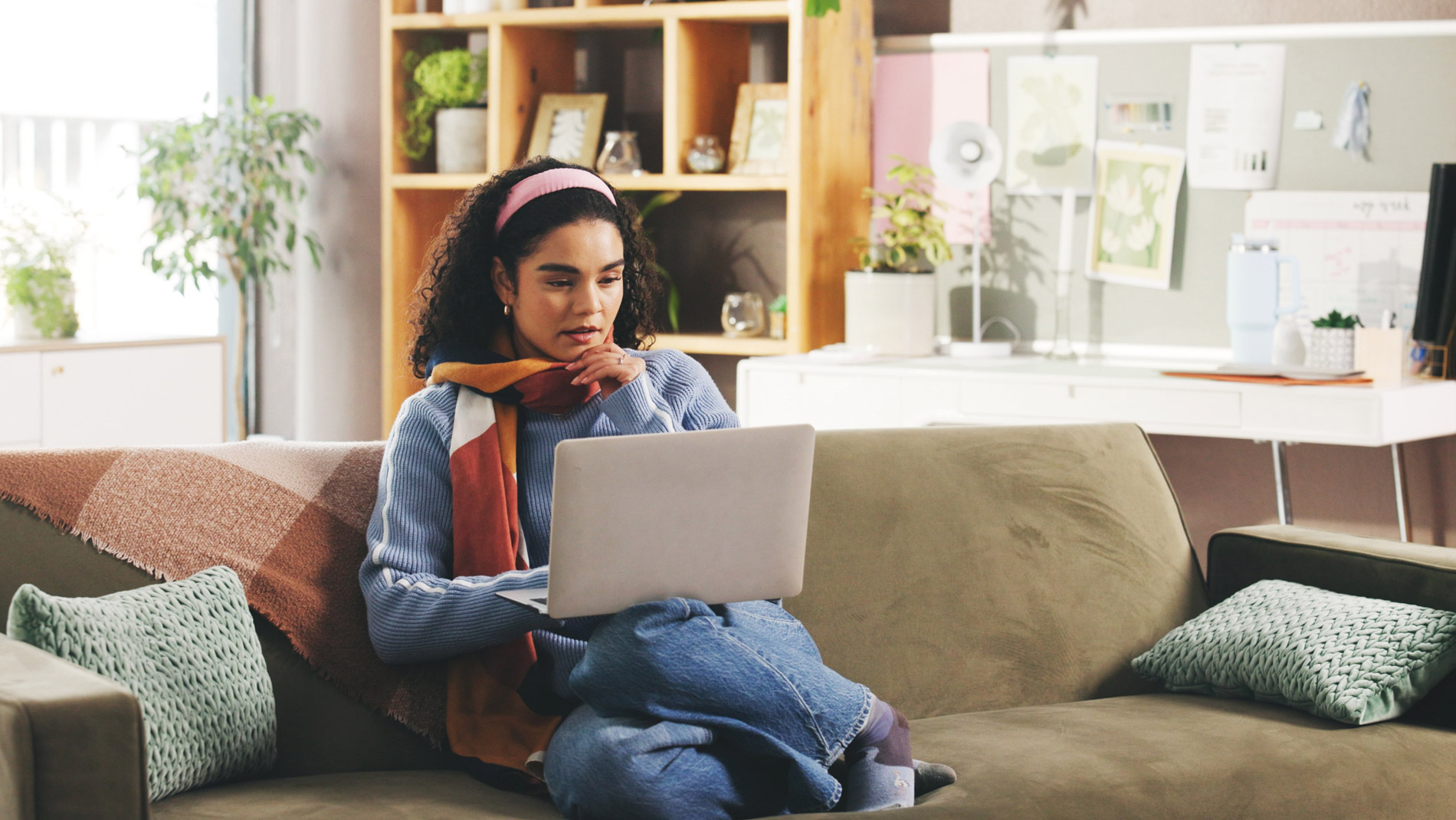 Vrouw met laptop